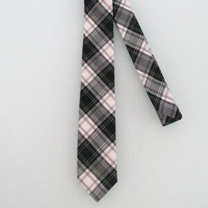 Men's Narrow Cotton Plaid Tie
